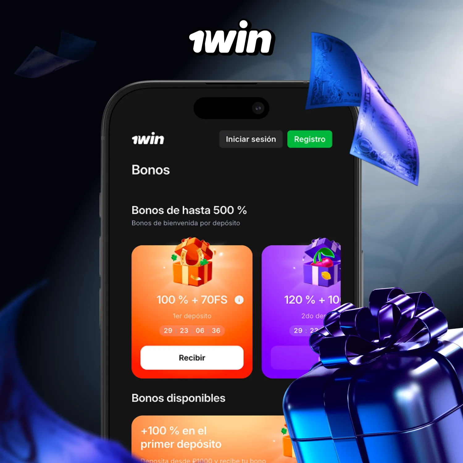 Código promocional 1win: bonos y promociones especiales