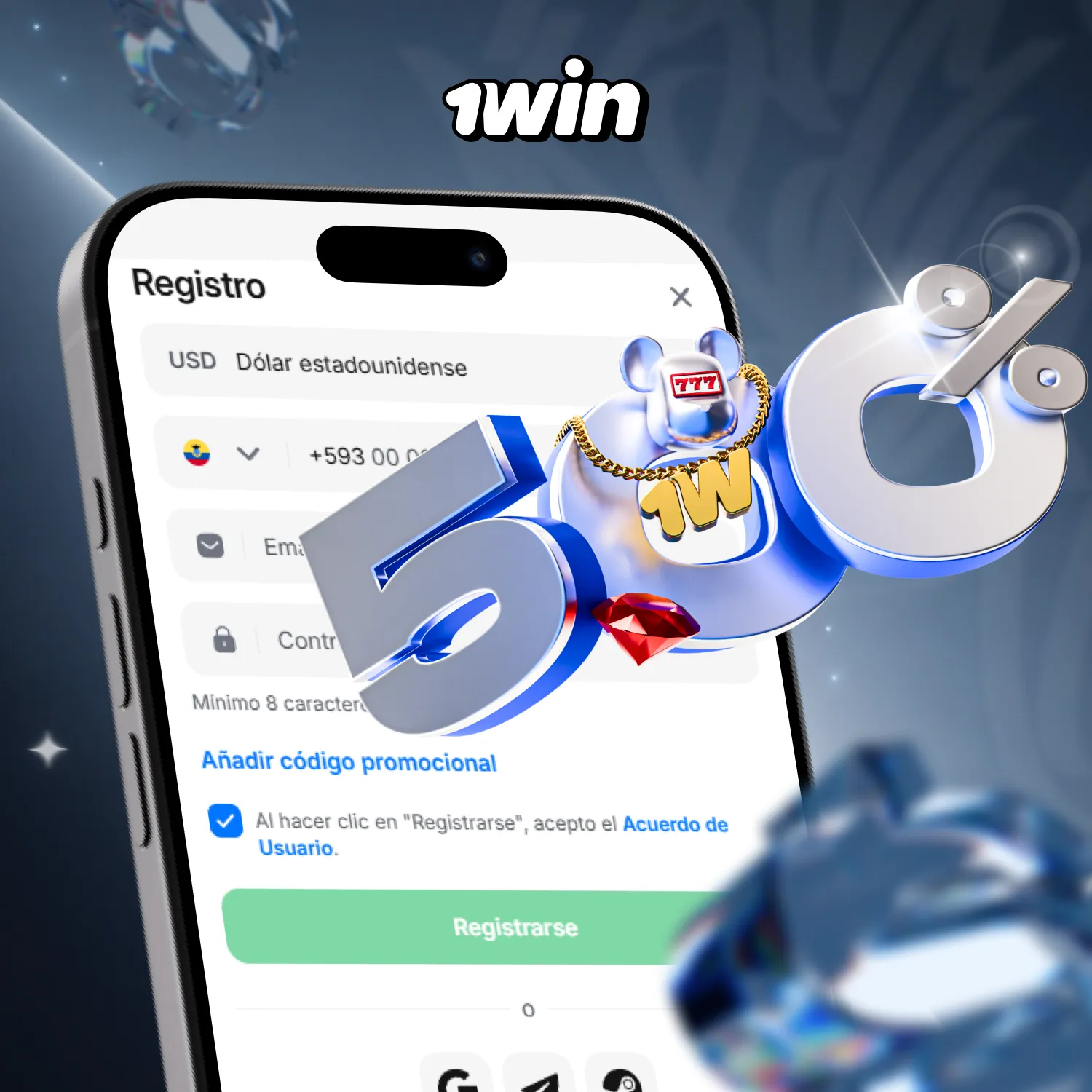 Registro 1win: crea cuenta rápida y recibe bonos